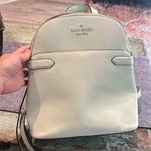 Kate Spade Staci Dome Backpack Mint Green Leather Bag Lt Olive kate spade new york Backpack Green Bags & Handbags for Women  main image 4